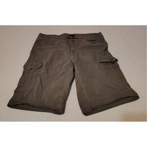 KUHL Women's Cargo Shorts Grey Outdoor Hiking Adventure Size 12 Quick Dry 1‎